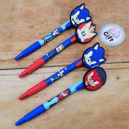 Sonic - Lot de 4 stylos à bille - Sega