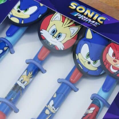 Sonic - Lot de 4 stylos à bille - Sega