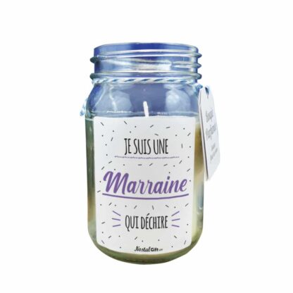 Bougie Jar  "Marraine qui déchire"