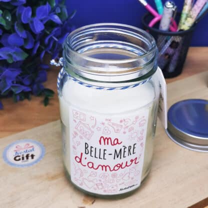 Bougie Jar  "Belle-mère d'amour" de la collection "D'amour"