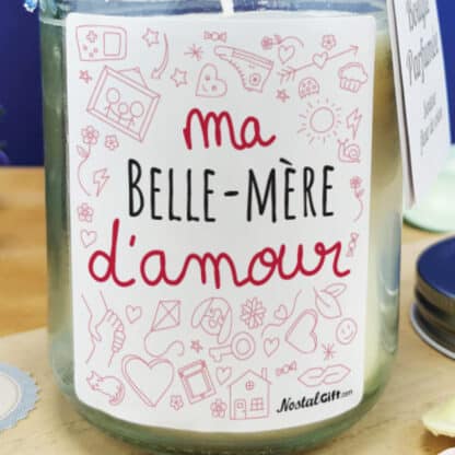 Bougie Jar  "Belle-mère d'amour" de la collection "D'amour"