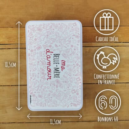 Coffret bonbons des années 60 "Belle-mère d'amour"  (Boîte en métal) – Image 4