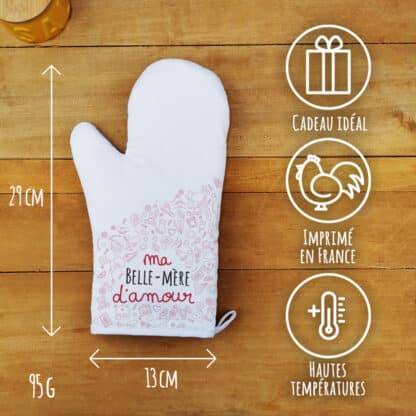 Manique droite de cuisine "ma Belle-mère d'amour" – Image 3