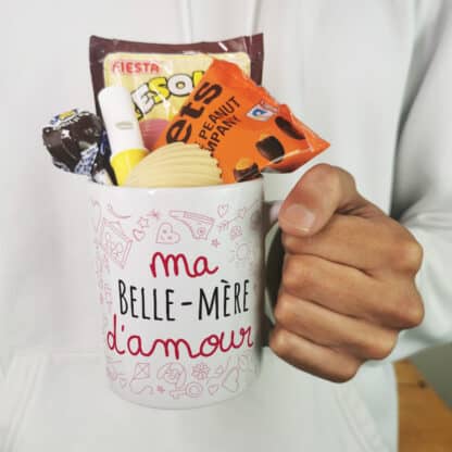 Mug bonbon années 70 "Belle-mère d'amour" de la collection "D'amour"