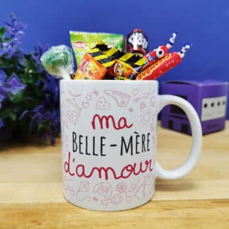 Mug bonbon des années 90 "Belle-mère d'amour" de la collection "D'amour"