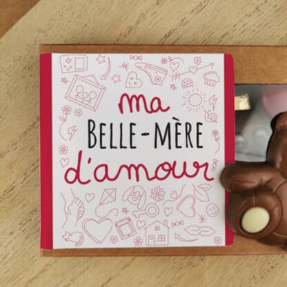 Oursons au chocolat au lait x3 "Belle-mère d'amour"
