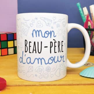 Mug "Mon beau-père d'amour"  - Cadeau beau père