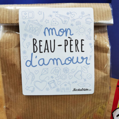 Sachet bonbon années 70 "Mon beau-père d'amour"