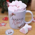 Mug "Joyeux Noël" et ses confiseries rétro - Cadeau Noël