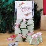 Sachet de guimauves - 5 sapins et 5 bonhomme de neige - "Joyeux Noël" - Cadeau Noël