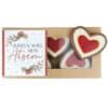 Cœurs au chocolat au lait rouge et blanc x4 "Joyeux Noël mon Atsem" - Cadeau Noël – Image 2