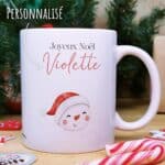 Mug "Joyeux Noël " personnalisé - Chat de Noël - Cadeau pour Noël