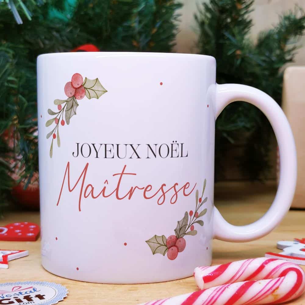 Mug Noël Nounou - Maîtresse - Atsem - Marraine - personnalisé