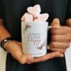 Mug "Joyeux Noël Papy" personnalisé  et ses guimauves coeurs x10 - Cadeau Noël – Image 2