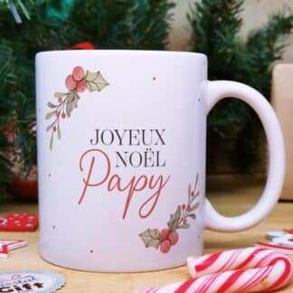 Mug "Joyeux Noël Papy" - Cadeau Noël