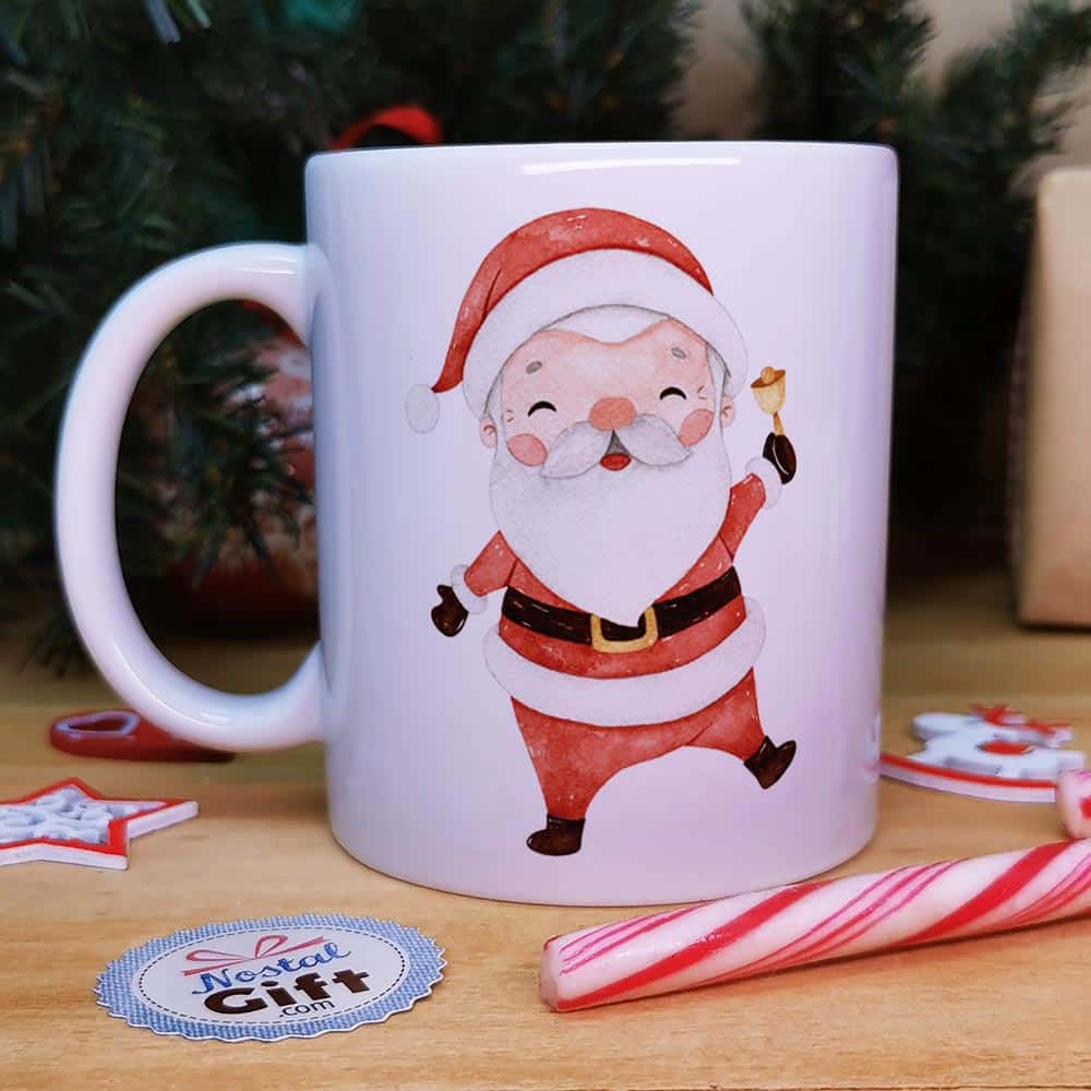 Mug Joyeux Noël  personnalisé - Père Noël - Cadeau pour Noël