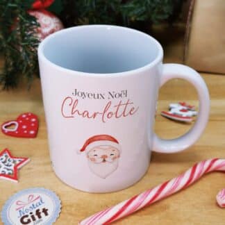 Mug "Joyeux Noël " personnalisé - Père Noël - Cadeau pour Noël