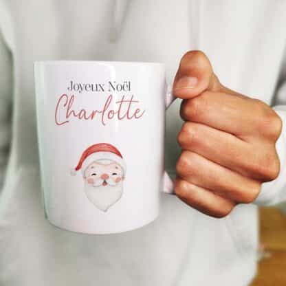 Mug "Joyeux Noël " personnalisé - Père Noël - Cadeau pour Noël