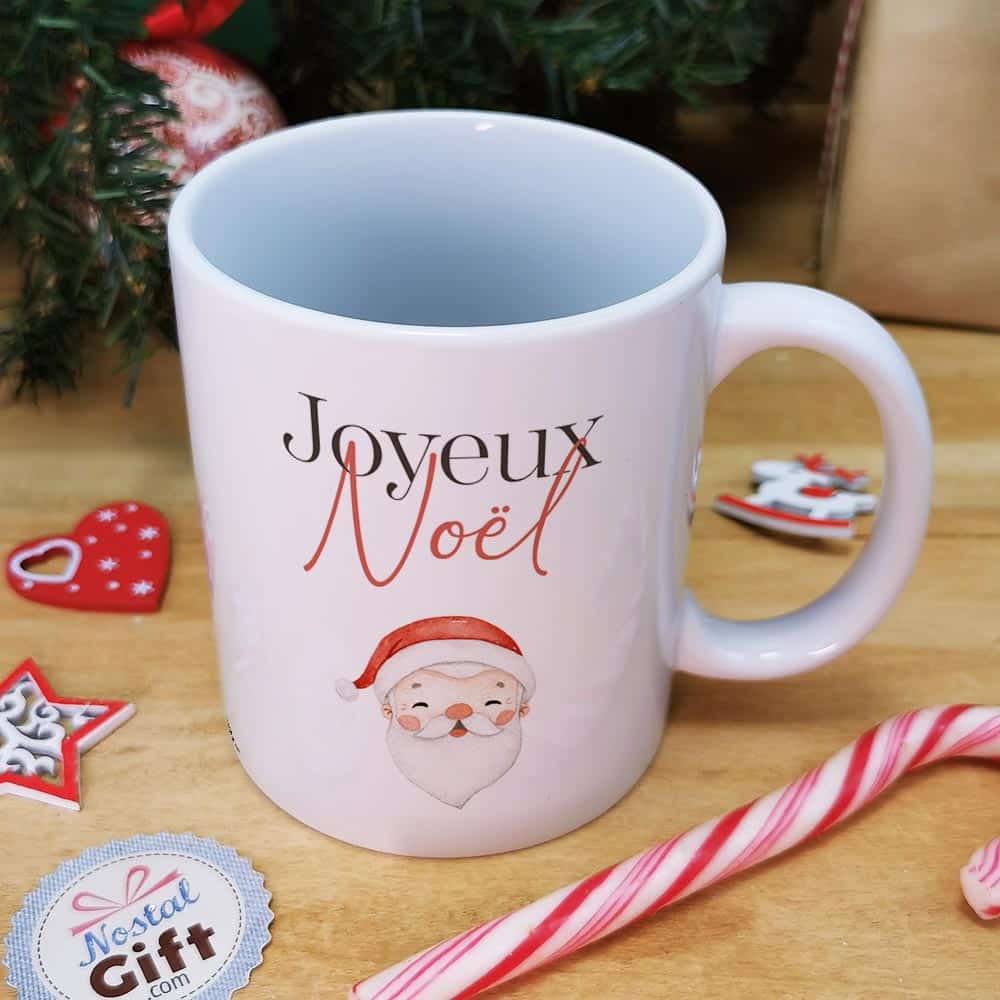 Cadeau noël papa  Idée cadeau mug joyeux noël avec prénom