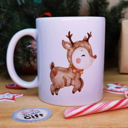 Mug "Joyeux Noël" - Renne de Noël - Cadeau Noël