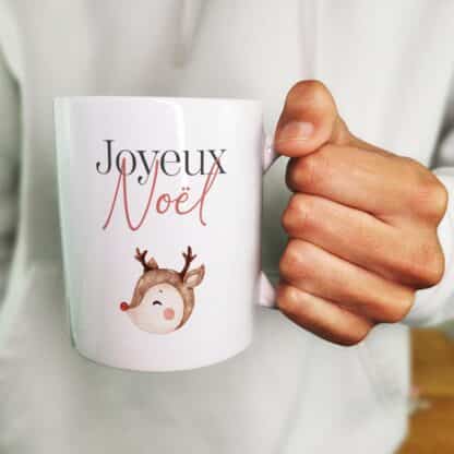 Mug "Joyeux Noël" - Renne de Noël - Cadeau Noël