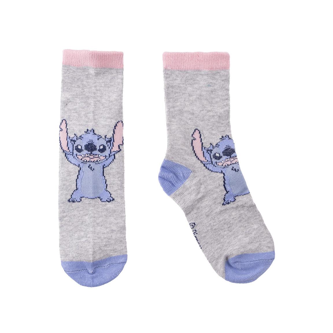 Lot de 5 Paires de chaussettes Enfant Stitch - Taille 35/38 - Disney