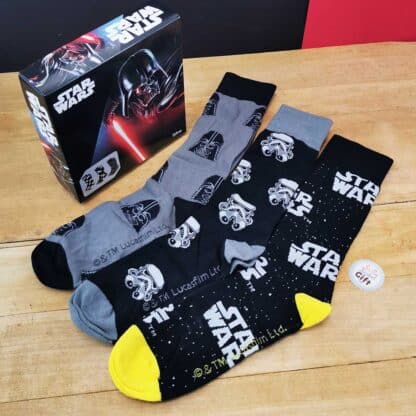 Coffret cadeau 3 paires de chaussettes Star Wars  40-46 – Image 4