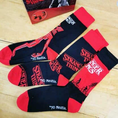 Coffret cadeau 3 paires de chaussettes Stranger Things 40-46