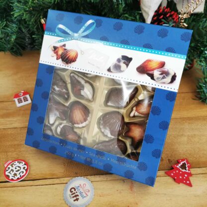 Chocolats de Noël - Boîte de chocolats fruits de mer 250g - Assortiment de chocolats pralinés – Image 2