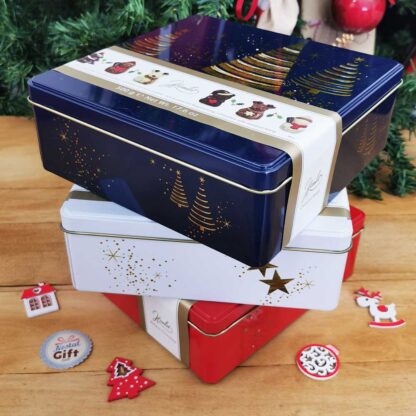 Chocolats de Noël pralinés - Boîte de chocolats personnages de Noël 500g - Assortiment de chocolats pralinés boite Métal – Image 11
