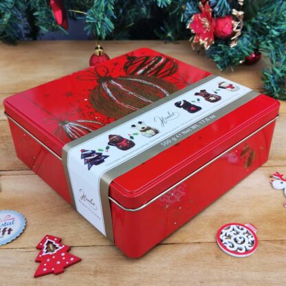 Chocolats de Noël pralinés - Boîte de chocolats personnages de Noël 500g - Assortiment de chocolats pralinés boite Métal – Image 6