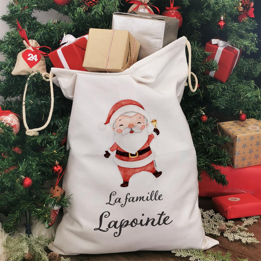 Mug Joyeux Noël Nounou personnalisé et ses guimauves coeurs x10 - Cadeau  Noël