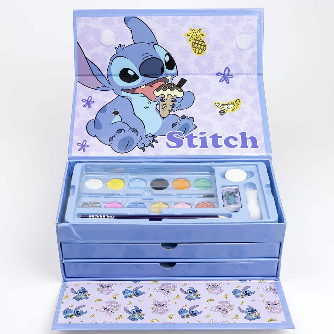Stitch - Malette de Dessins - feutres, peinture, Crayons de