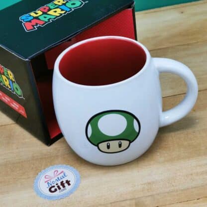 Mug rond Super Mario en céramique - Champignon - 360ml
