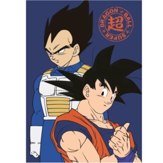 Dragon Ball - Son Goku et  Vegeta -  Plaid polaire(100 x 140 cm)