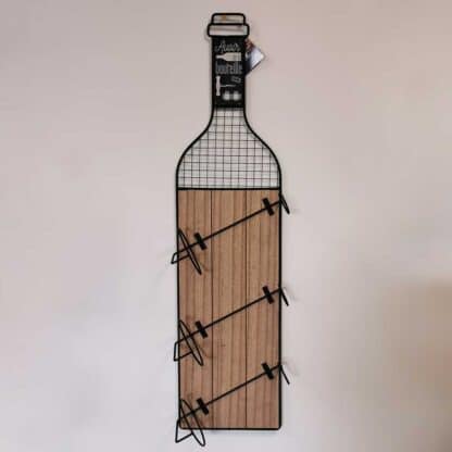 Porte bouteille de vin - 3 rangements