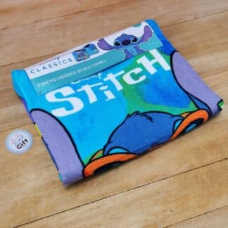 Stitch - Poncho de bain à capuche Stitch en vacances (enfant)