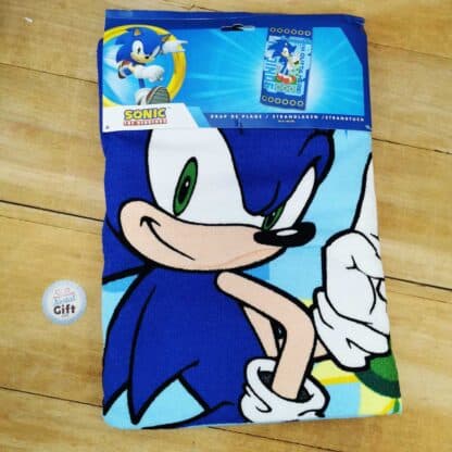 Sonic- Serviette de bain et de plage (70 x 140 cm)