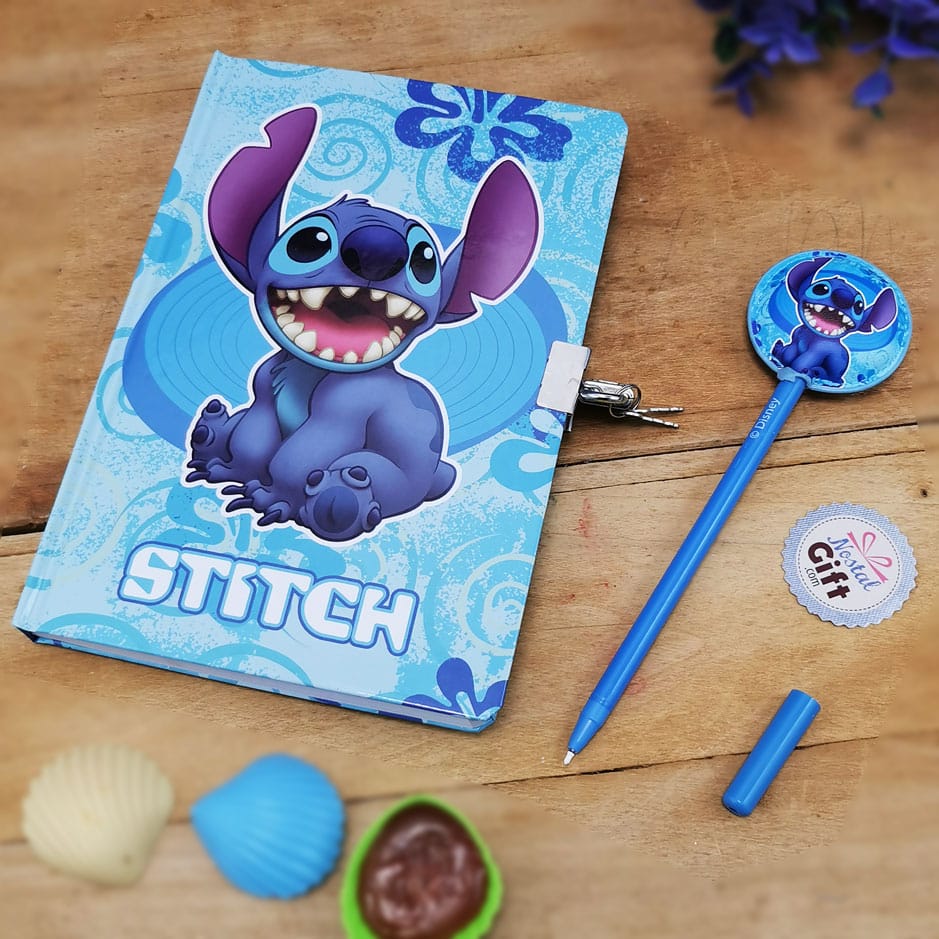 Carnet de note Stitch Disney et stylo - coffret cadeau Stitch