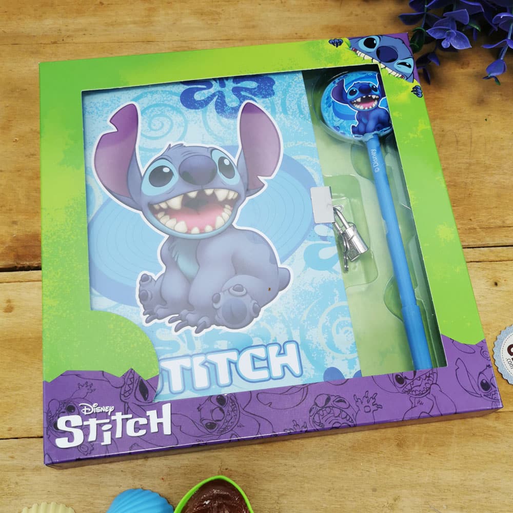 Journal intime Stitch avec cadenas + stylo (Disney)