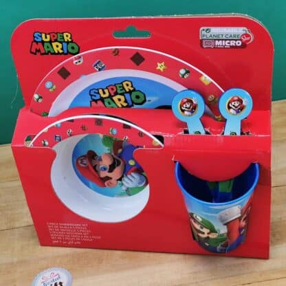 Set de vaisselle pour enfant micro-ondable - 5 pièces - Super Mario