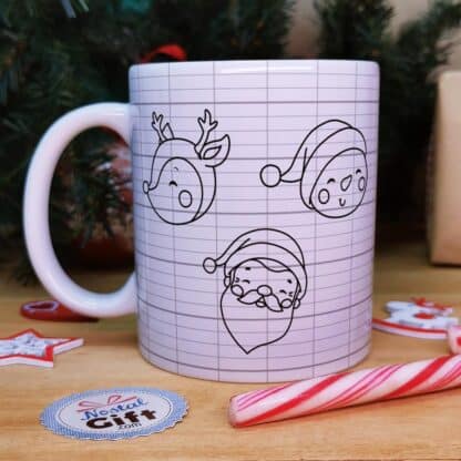 Mug "Atsem j'ai dit au Père Noël que tu avais été très sage"  - Cadeau pour Noël Atsem - cadeau personnalisé