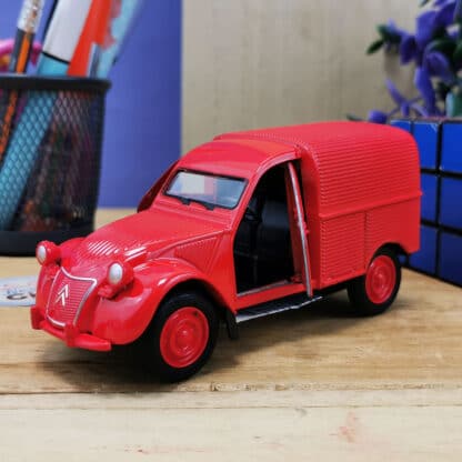 Voiture Miniature Citroën 2 CV Fourgonnette - Rouge