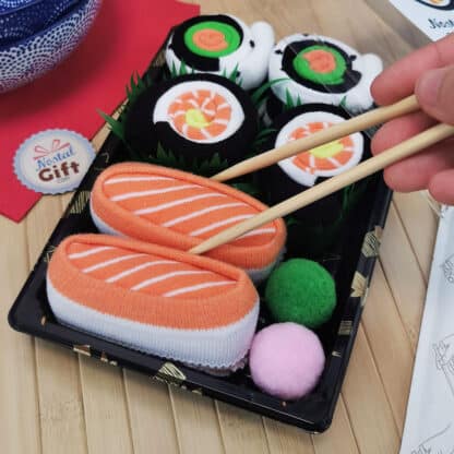 Coffret cadeau chaussettes - 3 paires de chaussettes Sushi – Image 3