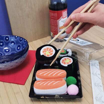 Coffret cadeau chaussettes - 3 paires de chaussettes Sushi – Image 2
