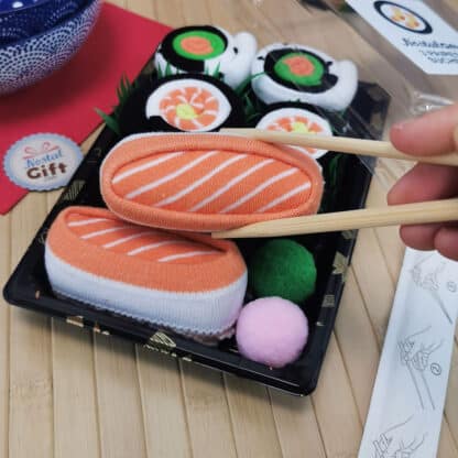 Coffret cadeau chaussettes - 3 paires de chaussettes Sushi – Image 7
