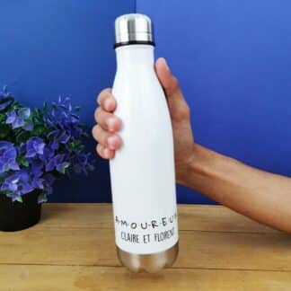 Bouteille isotherme 500ml personnalisé "AMOUREUX"