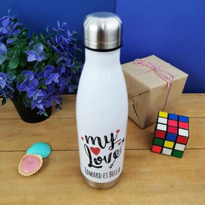 Bouteille isotherme 500 ml "My Love" personnalisée