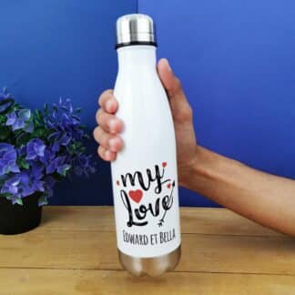 Bouteille isotherme 500ml  "My Love" personnalisée
