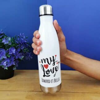 Bouteille isotherme 500 ml "My Love" personnalisée